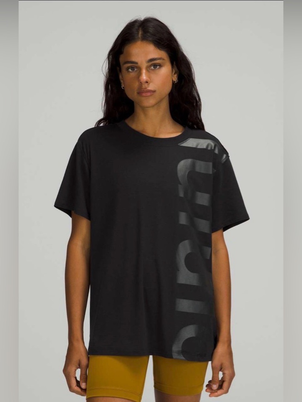 Lululemon All Yours Graphic Graphic Logo Short Sleeve T- PTP 21 1/2”